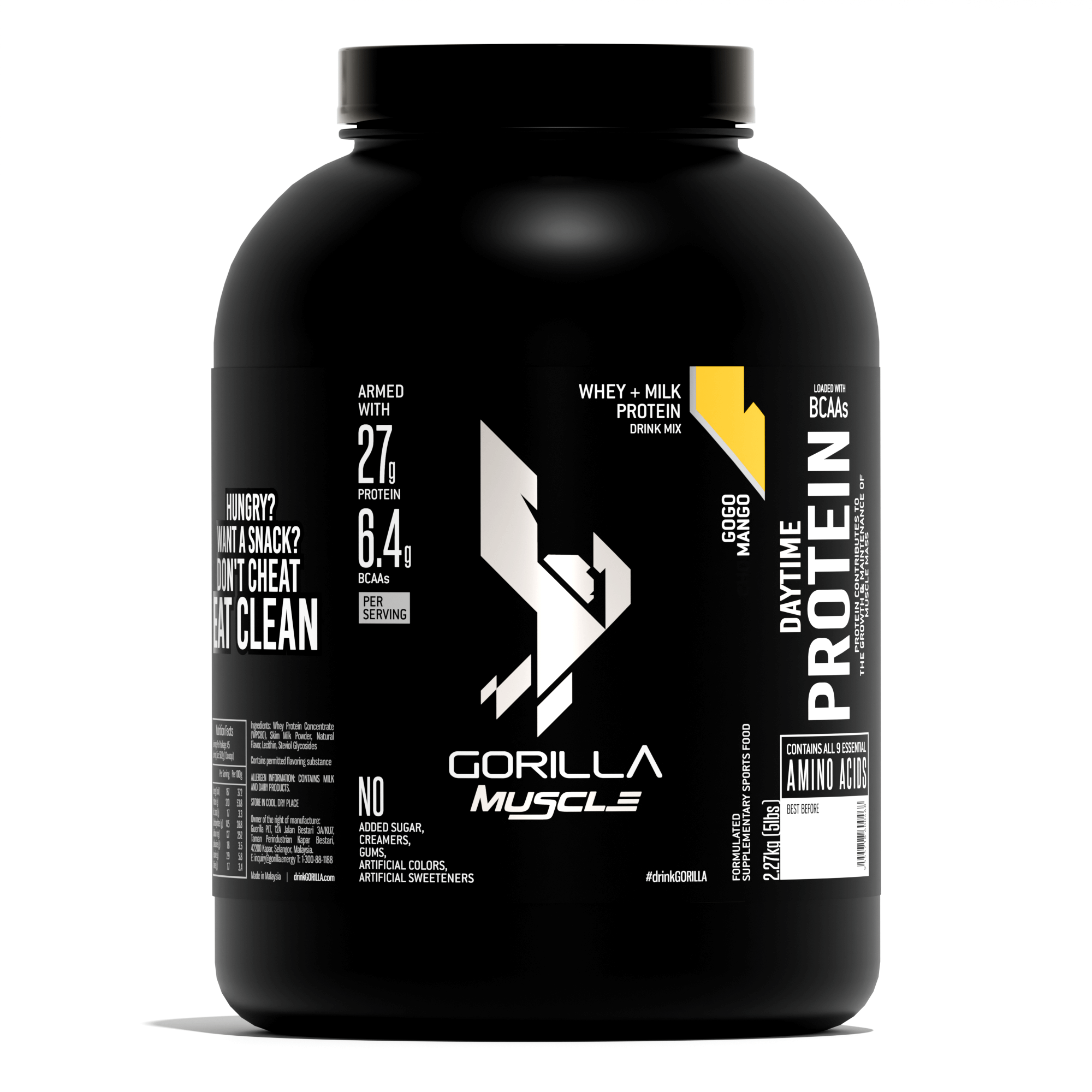 GORILLA Muscle Whey Protein 1kg (2.2lbs) - 2.27kg (5lbs)